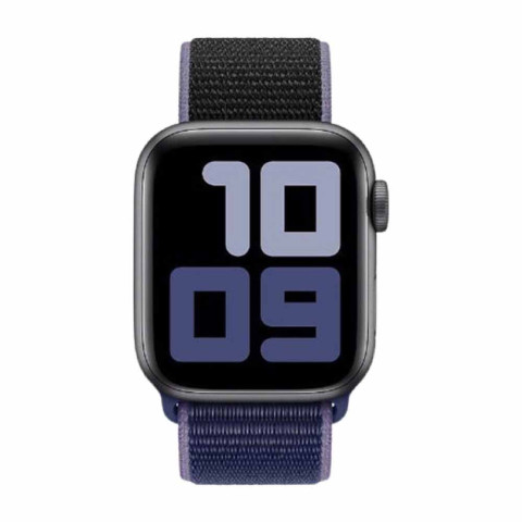 Ремешок Nylon loop для Apple Watch 38/40/41mm Midnight blue/black Ремешок Nylon loop для Apple Watch 38/40/41mm Midnight blue/black